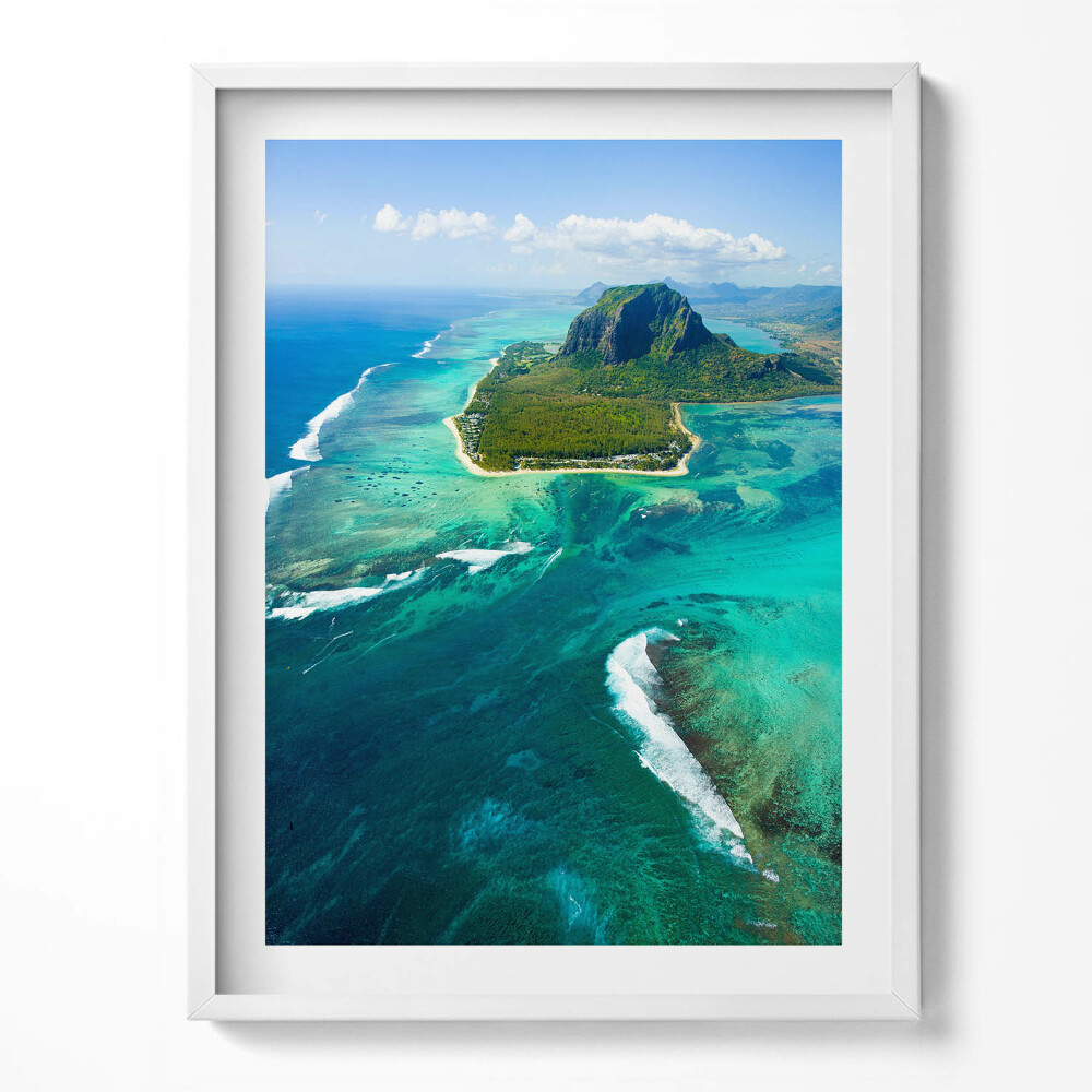 Kép keretben Türkiz óceán madártávlatból