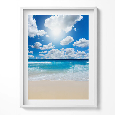 Keretezett kép Strand, tenger és horizont