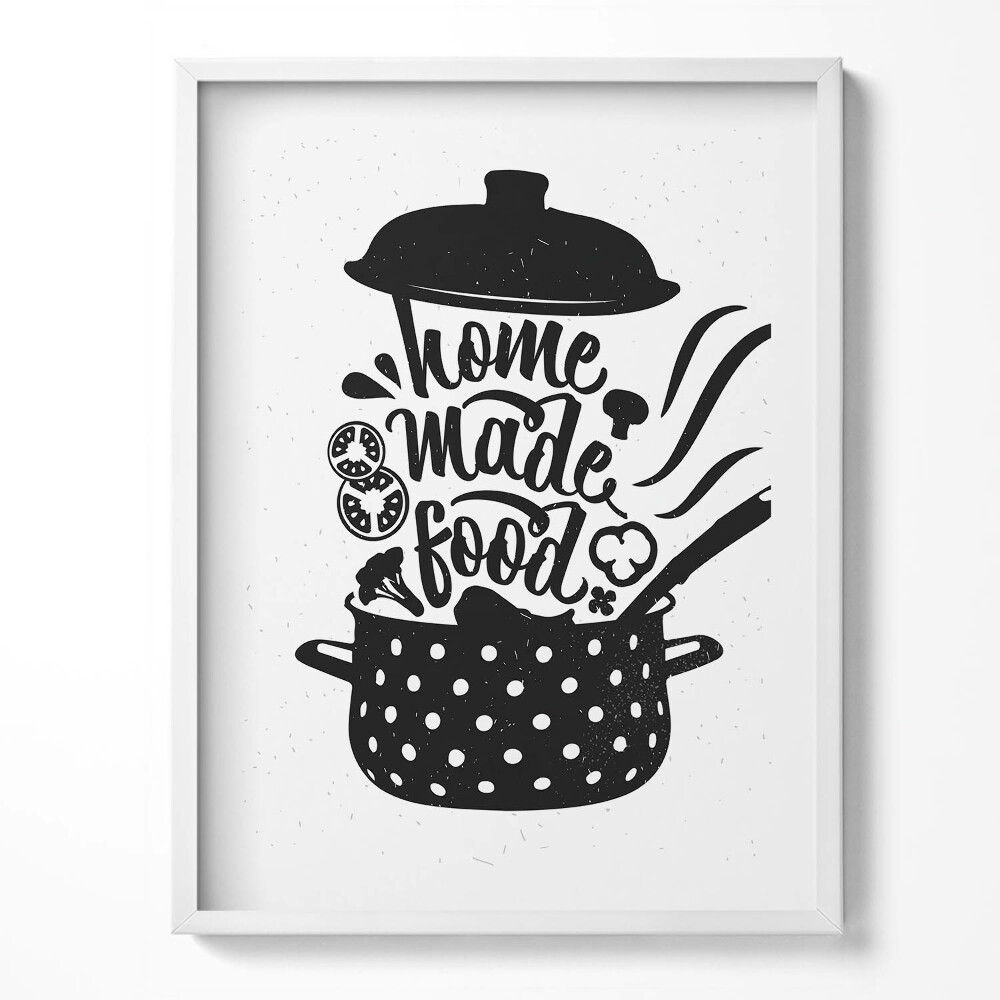 Kép keretben Home made food - caption for the kitchen