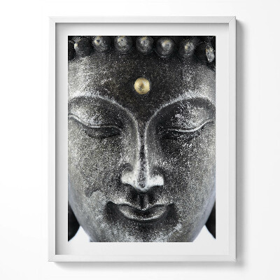 Kép keretben Buddha szobor feje