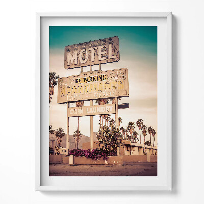 Keretezett kép Amerikai útszéli motel felirat