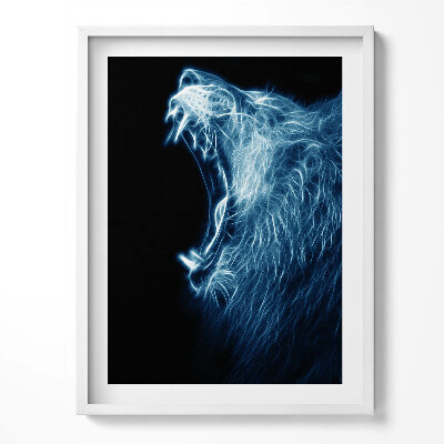 Kép keretben Vad oroszlán testbeszéd