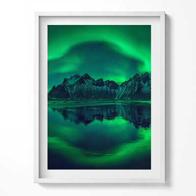 Kép keretben Aurora borealis - tükörkép