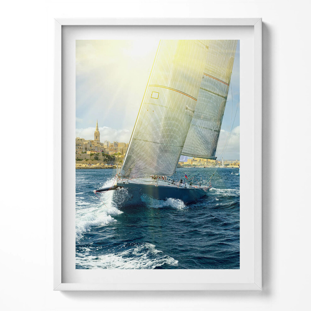 Kép keretben Úszó yachtok