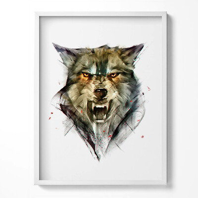 Keretezett kép Farkas rajzolt portréja