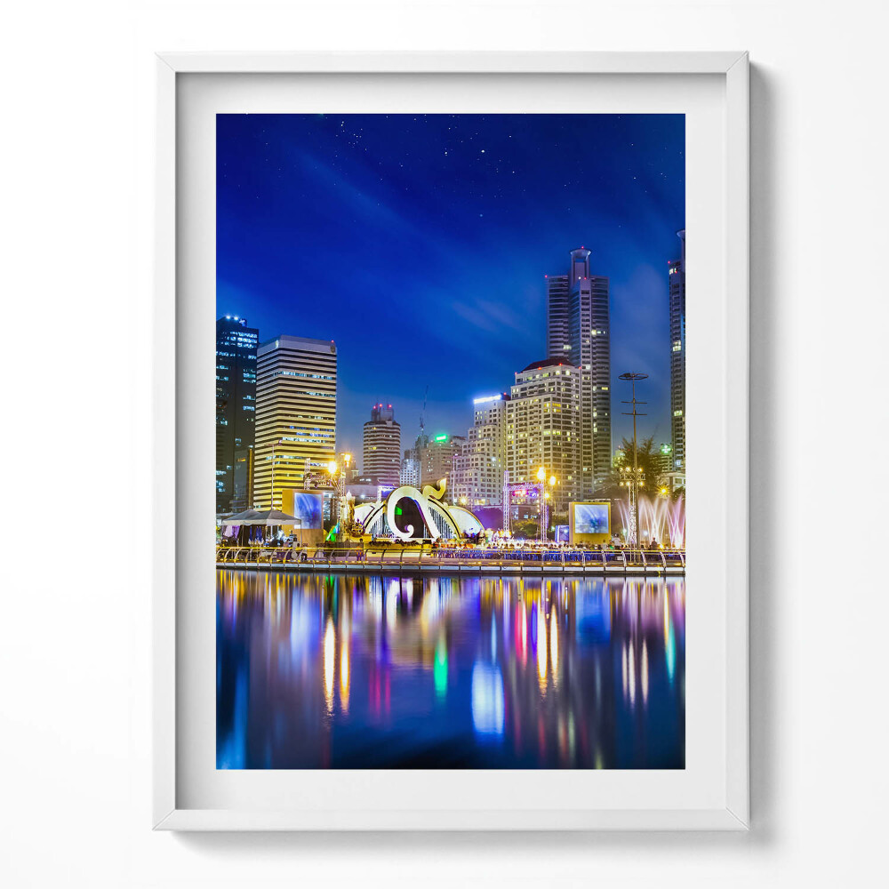 Kép keretben Teljes színes város