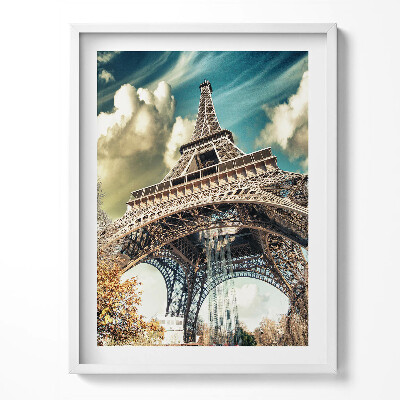 Kép keretben Lenyűgöző kilátás az Eiffel-toronyra