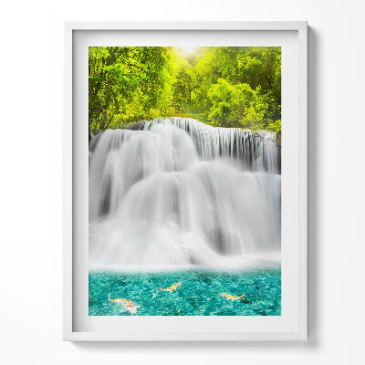 Keretezett kép Huai Mae Khamin vízesés Thaiföldön