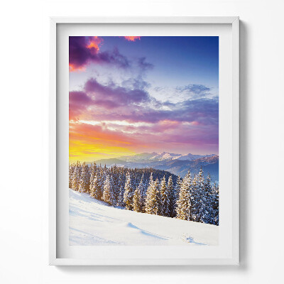 Kép keretben Téli hegyi táj