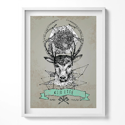 Kép keretben Szarvasfej