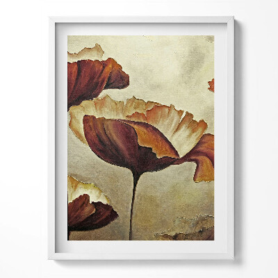 Kép keretben Festett pipacsok