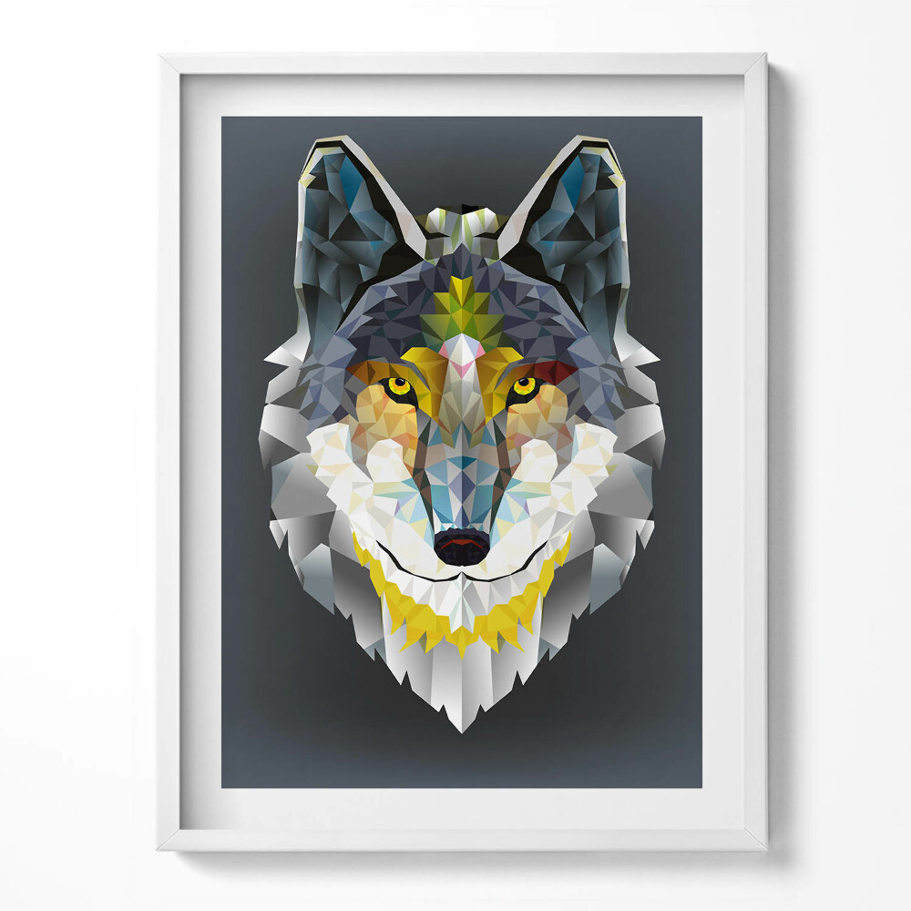 Keretezett kép Farkasfej