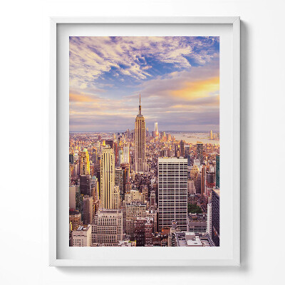 Keretezett kép Naplemente New Yorkban