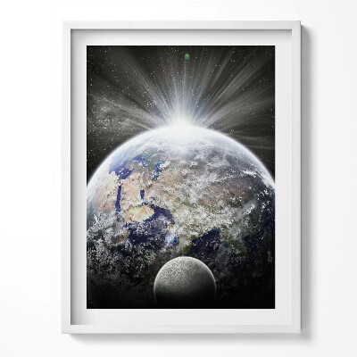 Keretezett kép A Föld és a Hold látképe