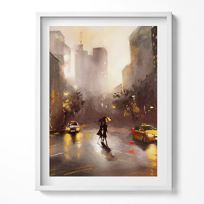 Keretezett kép New York utcaképe