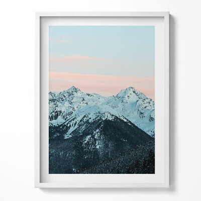 Kép keretben Hegylánc télen