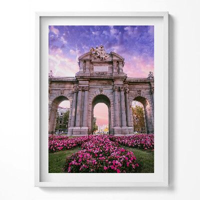 Kép keretben A madridi Alcala kapui Spanyolországban