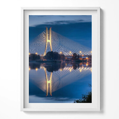 Kép keretben Rędziński híd Wrocław