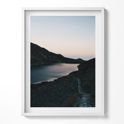 Keretezett kép Tó és hegyek Tátrai hegység