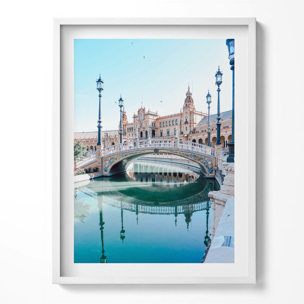 Kép keretben Spanyol tér Sevillában