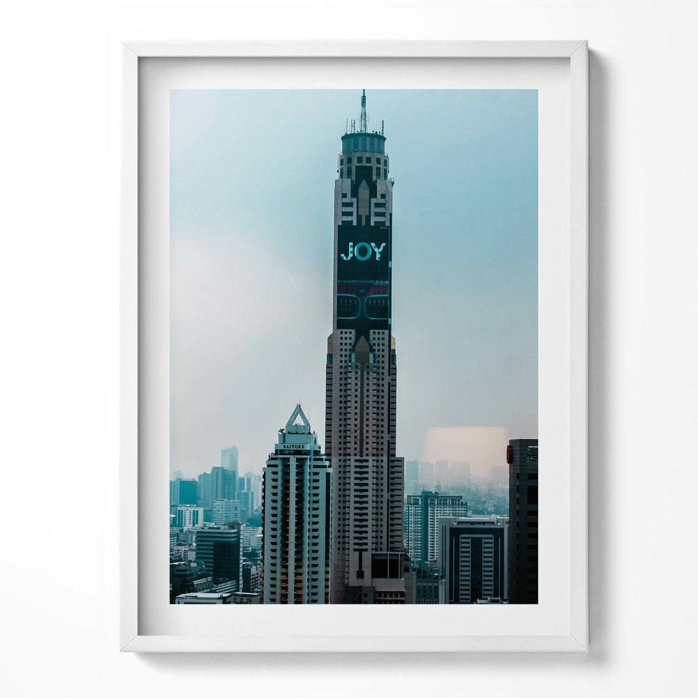 Keretezett kép Baiyoke Tower Thaiföldön