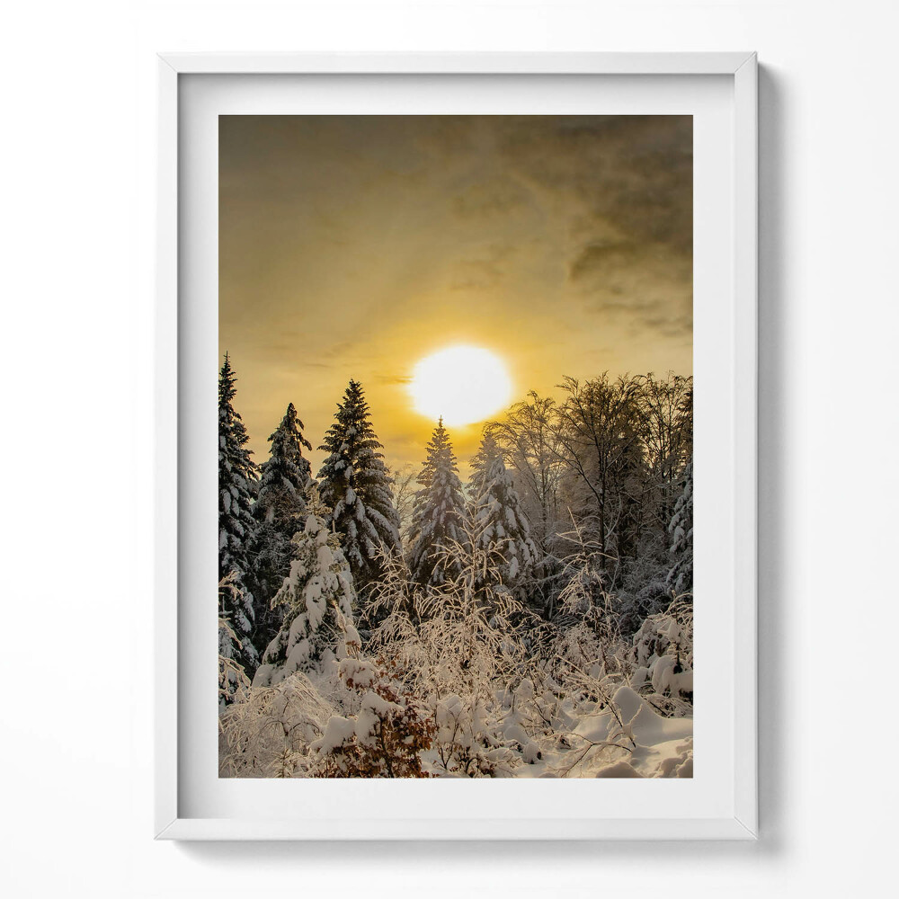 Kép keretben Téli táj Beskids