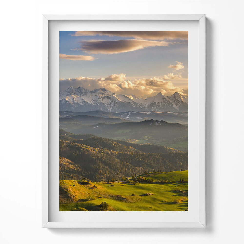 Keretezett kép Kék autó a tengerparton