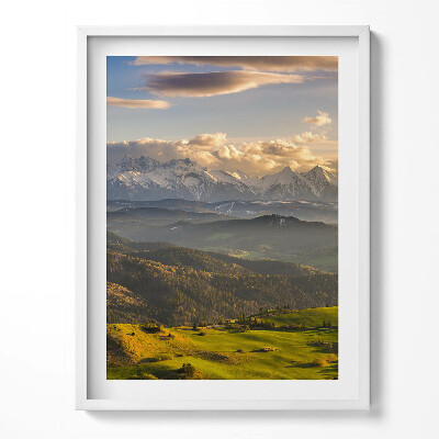 Keretezett kép Kék autó a tengerparton