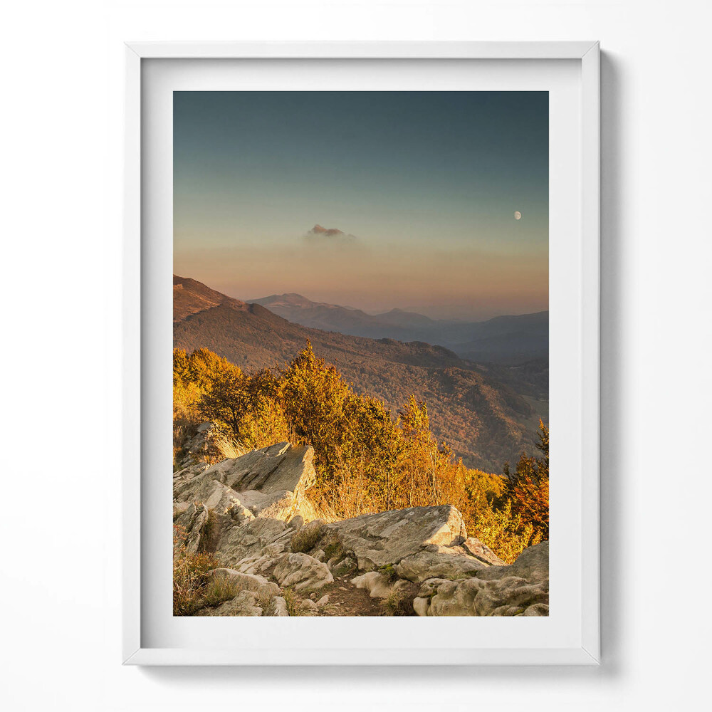 Kép keretben Bieszczady hegyek