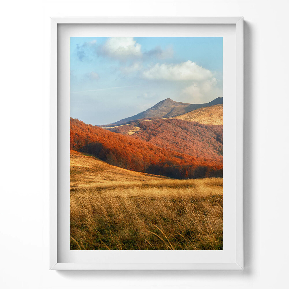 Kép keretben Őszi hegyi tájkép