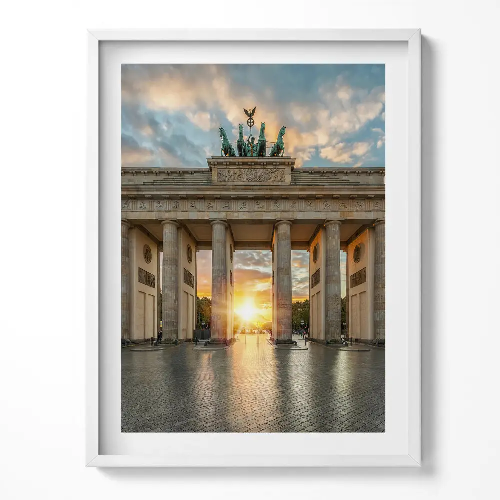 Kép keretben Brandenburgi kapu Berlinben