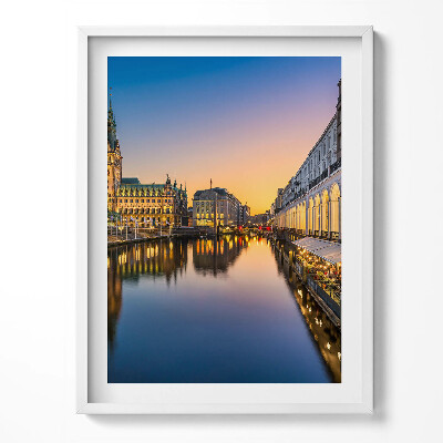 Keretezett kép Hamburg városháza Németország