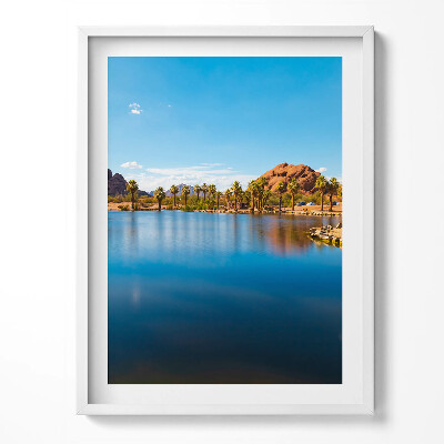 Kép keretben A Papago Park tájképe