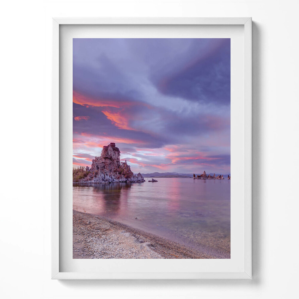 Keretezett kép Napfelkelte Mono Lake Kalifornia