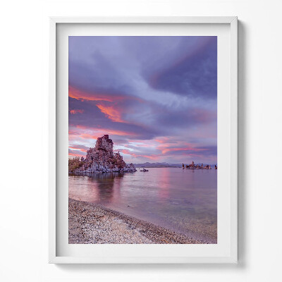 Keretezett kép Napfelkelte Mono Lake Kalifornia