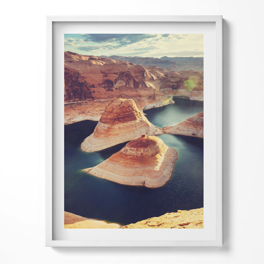 Kép keretben Lake Powel tó USA