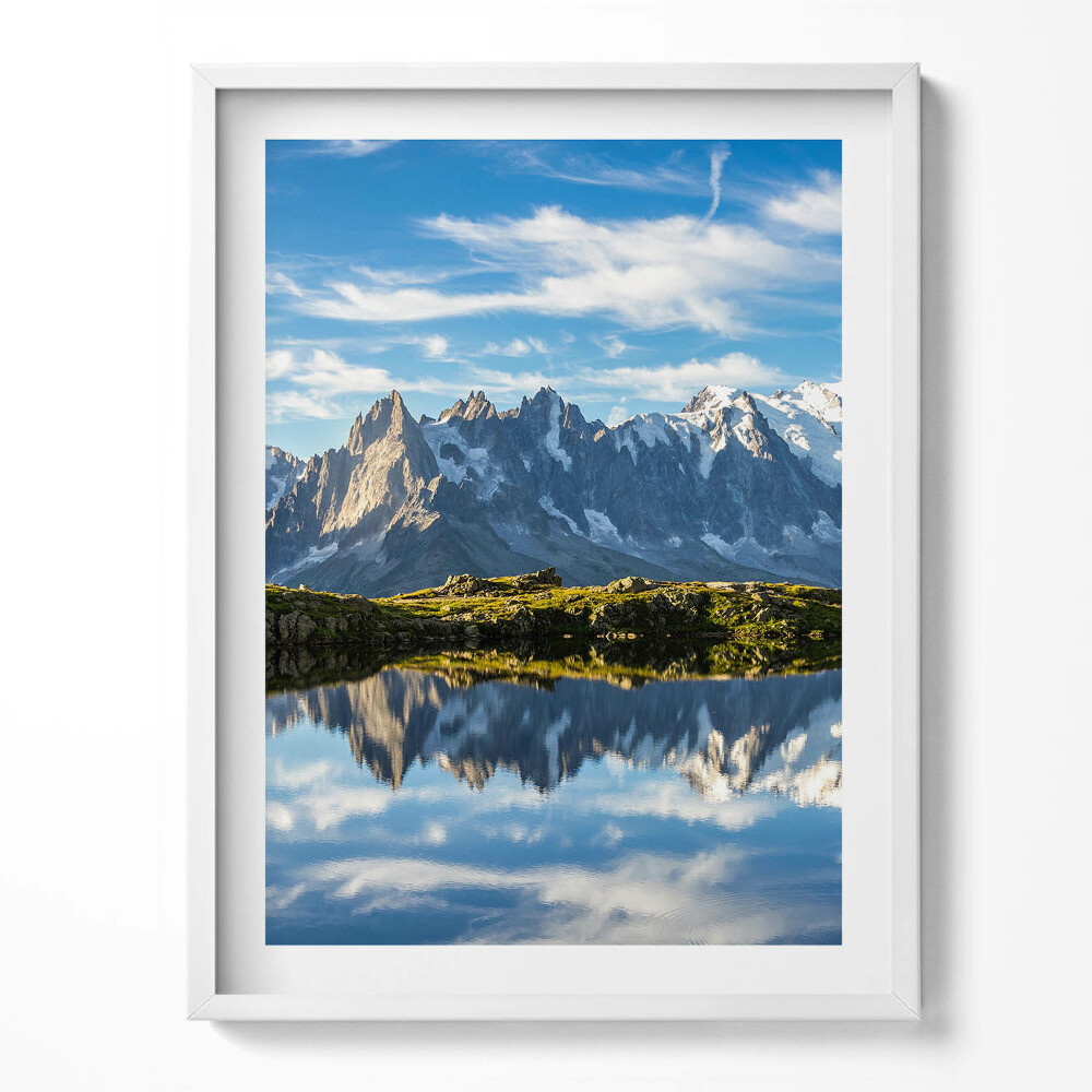 Kép keretben Chamonix völgye, Francia Alpok