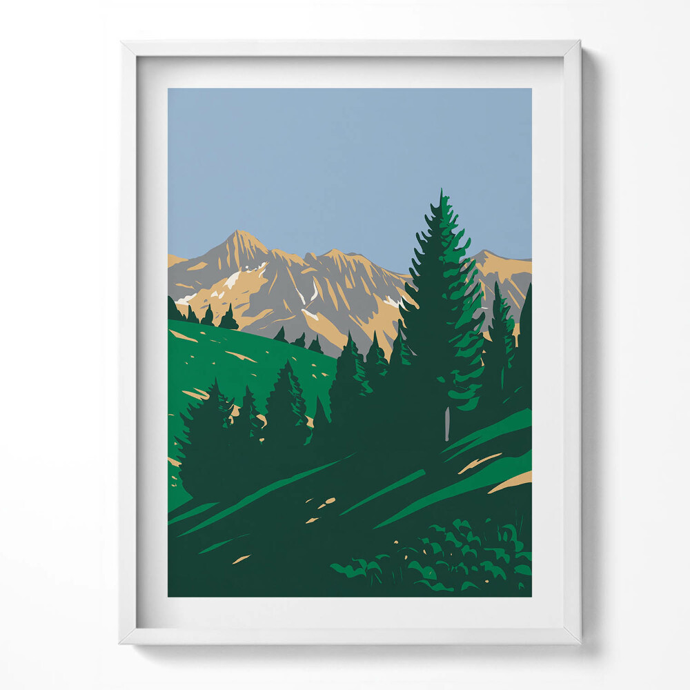 Kép keretben Nemzeti park az Alpokban Franciaországban