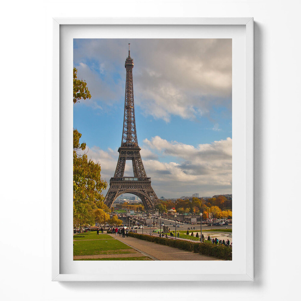 Keretezett kép Ősz Franciaországban Eiffel-torony