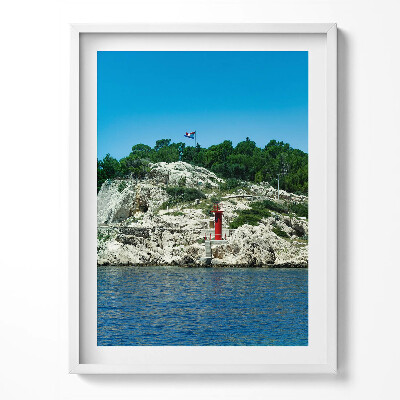 Kép keretben Festői útvonal Split Horvátország