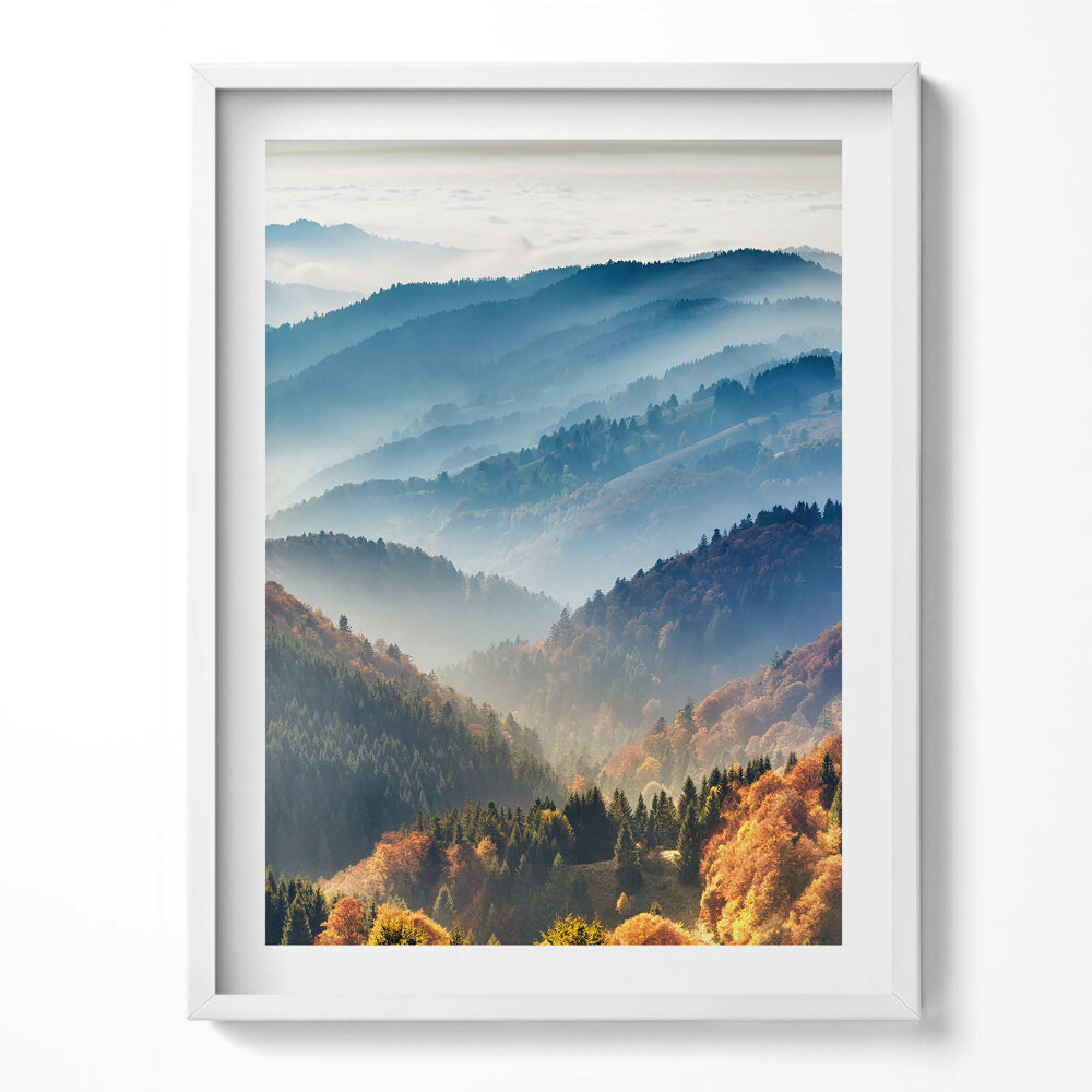 Keretezett kép Hegyi tájkép