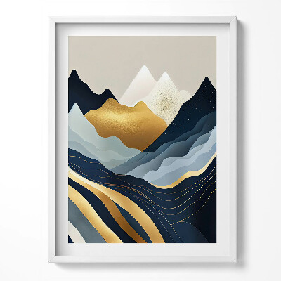 Keretezett kép Absztrakt hegyek