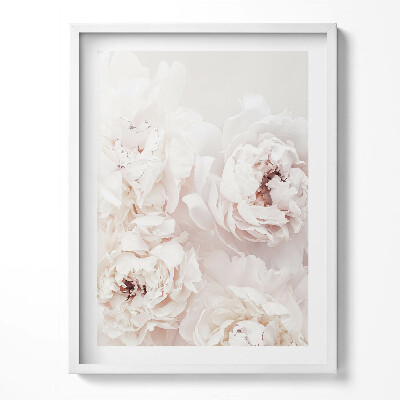 Kép keretben Bazsarózsa virágok