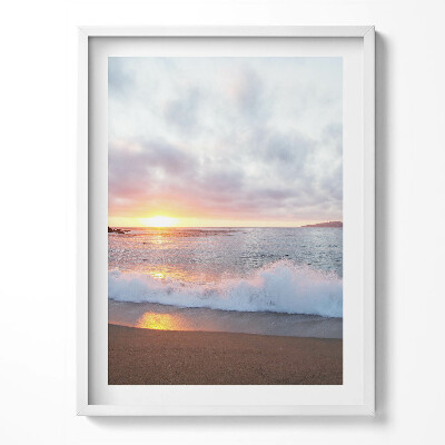 Keretezett kép Tengerpart és naplemente