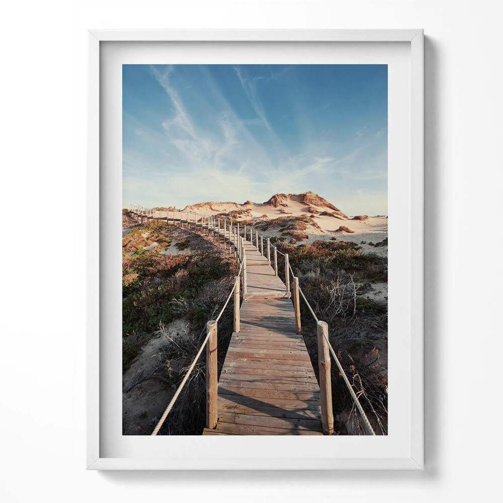 Keretezett kép Nyári táj és faút