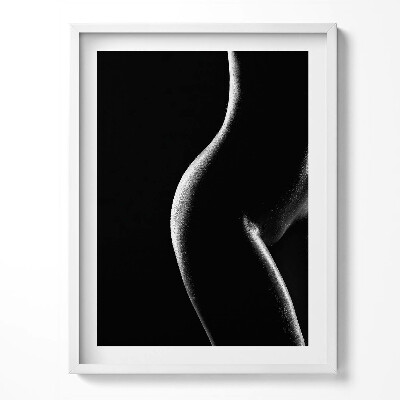 Keretezett kép Emberi test - egy nő érzéki sziluettje