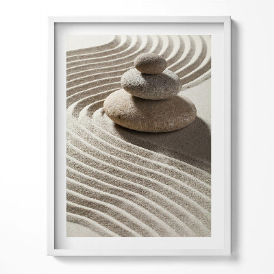 Kép keretben Kőhalom zen homokon