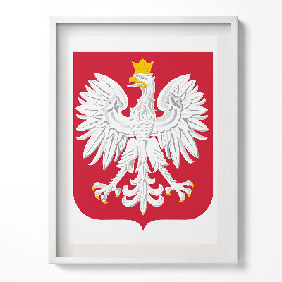 Keretezett kép Lengyelország fehér sas emblémája