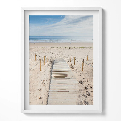 Kép keretben Faút a homokon
