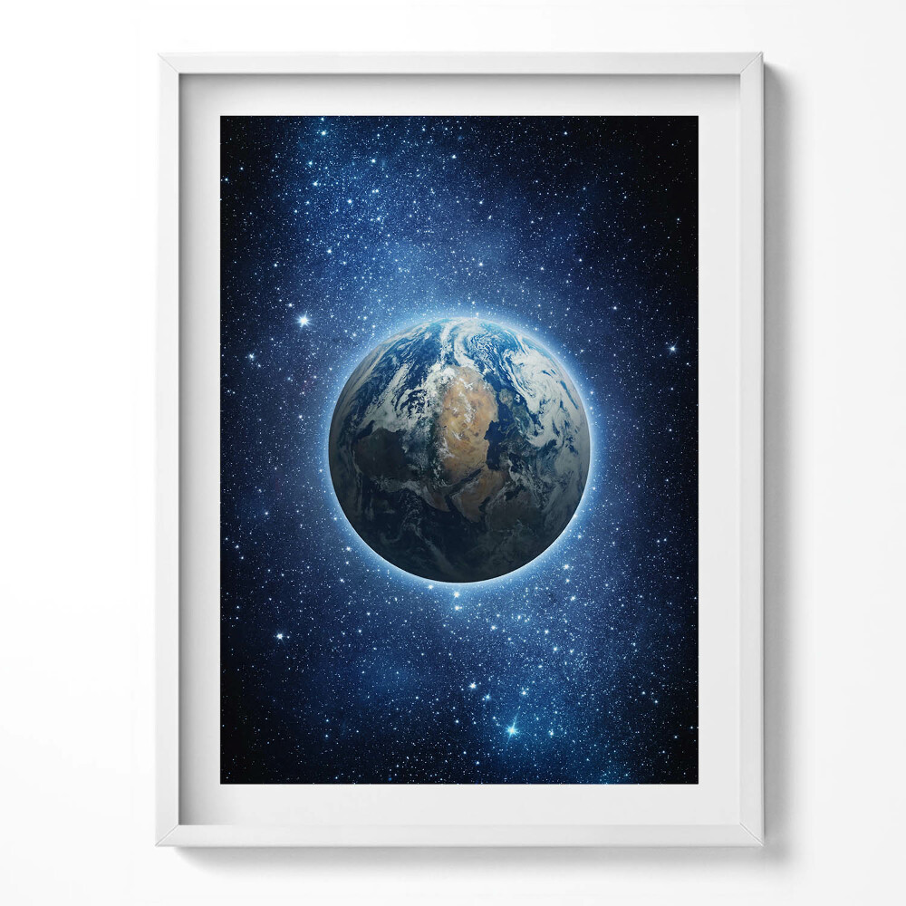 Keretezett kép Föld bolygó az űrben
